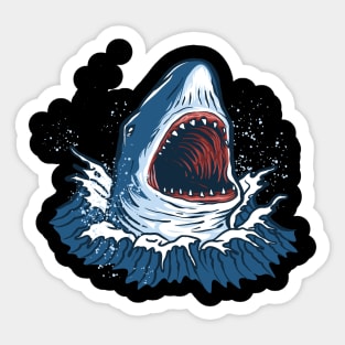 shark illustration Sticker